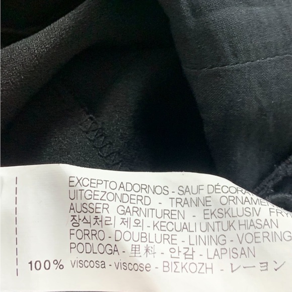 Zara Black Lace Trim Wide Leg Crop Jumpsuit - Picture 11 of 16